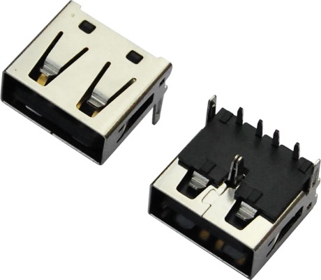 USB AF 90°DIP 反向型 三只脚